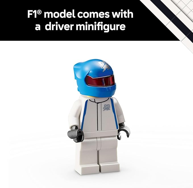 LEGO Speed Champions Visa Cash App RB VCARB 01 F1 Race Car Model Kits - Building Sets for Adults, Ages 18+ W/Realistic Features - DIY Crafts for Display - Gift Ideas for F1 Fans - 77246