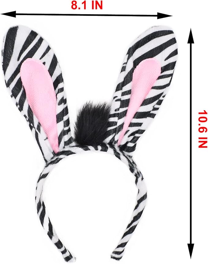 Plush Animal Ears and Horns Headband-Halloween Christmas Festival Theme Party Animal Cosplay Costume Headbands