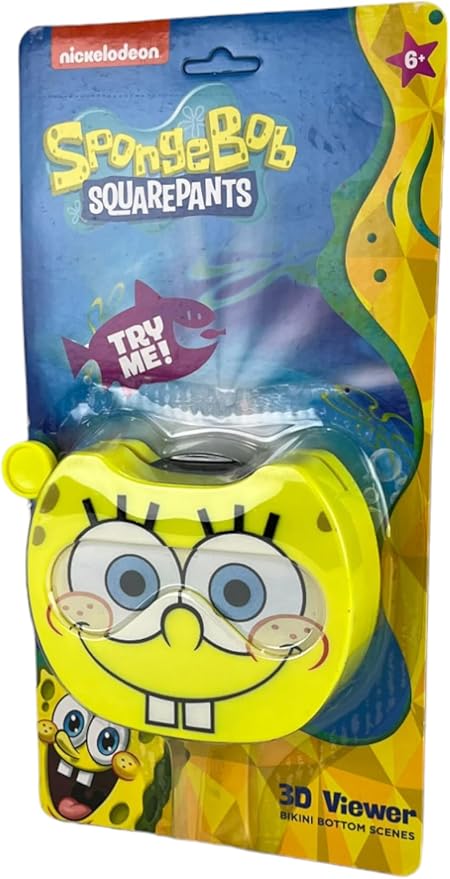 Spongebob Squarepants 3D Viewer – Interactive Toy for Kids Fun & Entertaining Viewfinder for Spongebob Fans - Ages 6+ by Well Played