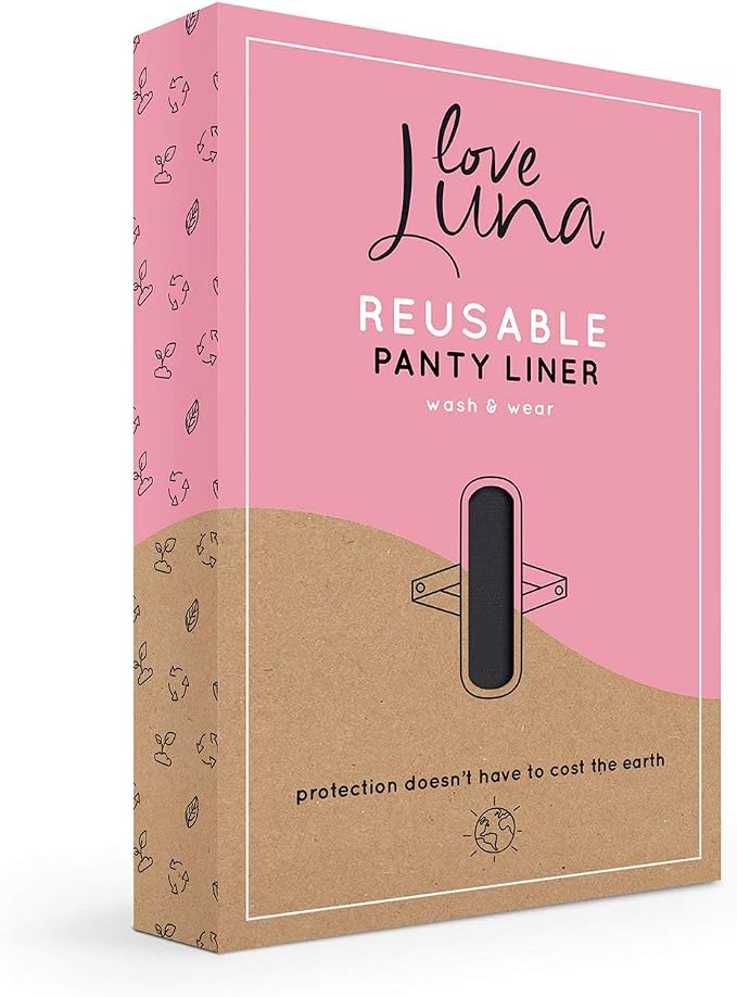 MeMoi Love Luna Women's Love Luna Reusable Cotton Snap-On Panty Liner