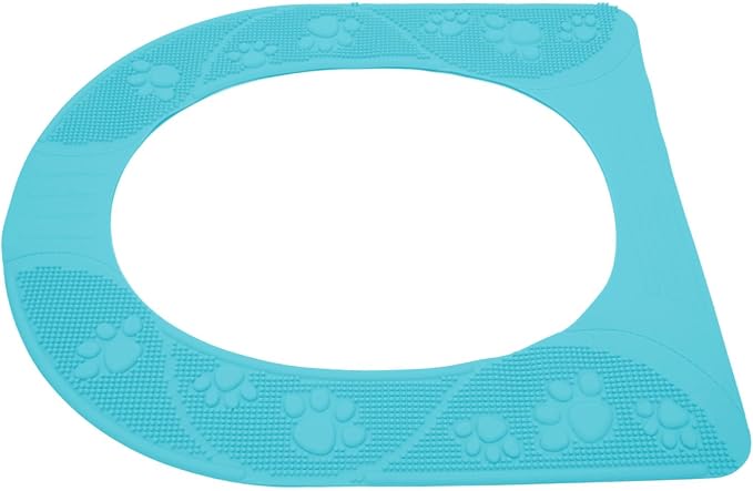 POCREATION Reusable Toilet Seat Cover, Universal Silicone Toilet Seat Cover Non Slip Washable Pad Warm for Elderly Children Light Thick (Sky Blue)