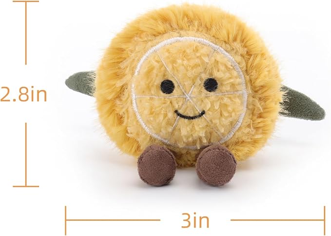 Apricot Lamb Innocent Lemon Stuffed Animals for Kids, Soft Cute Plush Toys for Baby Girl and Boy, 3 Inches