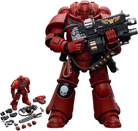 JOYTOY 1/18 Warhammer 40,000 Action Figure Blood Angels Intercessor Collection Model，JT6649
