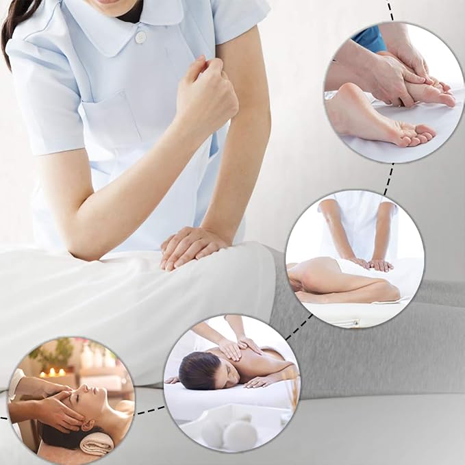BestMassage Massage Bed Portable Massage Table 2 Folding Lash Bed Height Adjustable 24 Inch Wide Spa Table with Non-Woven Bag for Spa Footmassage Facial CareSpa Tattoo