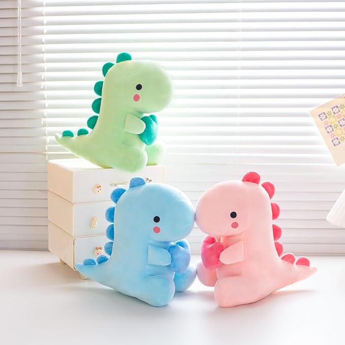 Dinosaur Stuffed Animal, Dinosaur Plush Toy, Loving Soft Dino Plush Toy, Sweet Romantic Cute Dinosaur Plush Toy(10.8 inch)