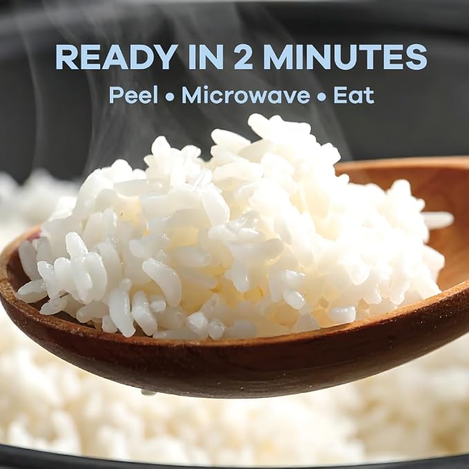 OTOKI Korean Cooked White Rice, Authentic Fluffy Rice, Ready in 2 Minutes, Gluten-Free Microwavable Bowls, 7.41 oz (Pack of 12)