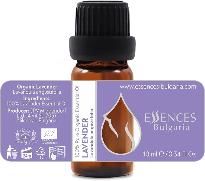 Set Sweet Dreams Organic Essential Oils | Lavender (10 ml) + Roman Chamomile (5 ml) + Real Melissa (5 ml) | 100% Pure and Natural | Undiluted | Therapeutic Grade | Non-GMO | 3 pcs