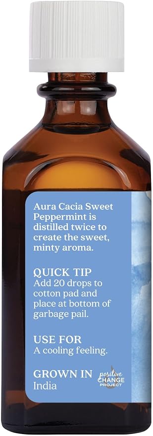 Aura Cacia Sweet Peppermint Essential Oil 2 fl. oz.