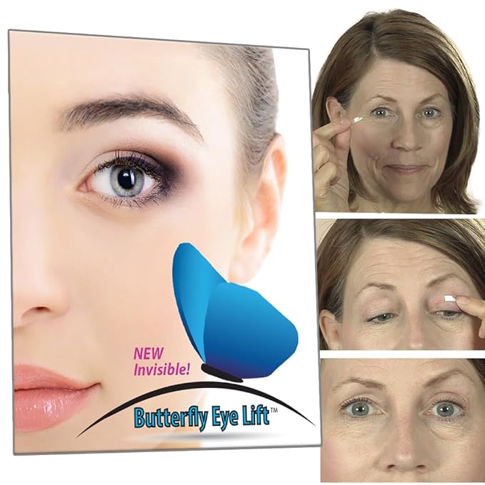 EasyLift 60 Second Double Eyelid Lift Strips – Invisible 2‑Sided Adhesive for Instant Eye Lift – Ultra‑Thin, Lab Tested, Makeup‑Friendly, Made in USA (64 Count)
