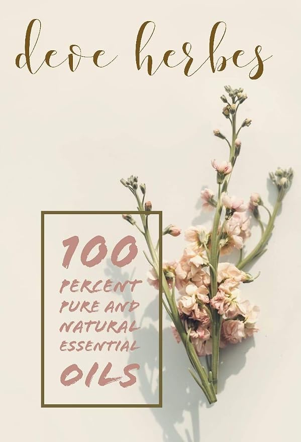 Deve Herbes Pure Geranium Essential Oil (Pelargonium graveolens) Steam Distilled (Pack of Five) 100ml X 5(16.9 oz)
