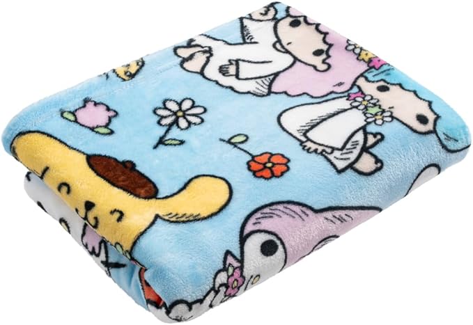 Hello Kitty Throw Blanket with Gift Box - Throw Measures 46 x 60 Inches – Super Soft Special Edition Fleece Bedding