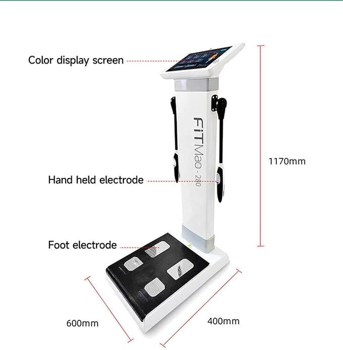 Smart Body Composition Analyzer,10.1 inch HD touch Bioimpedance Analysis Machine,Precise Bioimpedance Measurement for Fat, BMI, Weight & Muscle,for Health Monitoring at Home