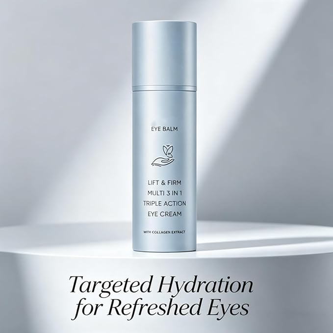 Korean Under Eye Balm, Hydrating Eye Balm Stick for Mature Skin, Collagen-Infused Multi Balm, Firming and Smoothing Eye Care Stick, Lightweight 3-in-1 Formula for Fine Lines (2pcs)