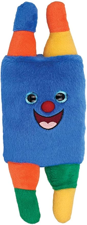 Soft Plush Torah Scroll Toy for Kids 14" Long Tora Figure Smiling Tora Multi-Color Toirah for Sukkes Simchat Torah Upsherin Chalakah (Single)