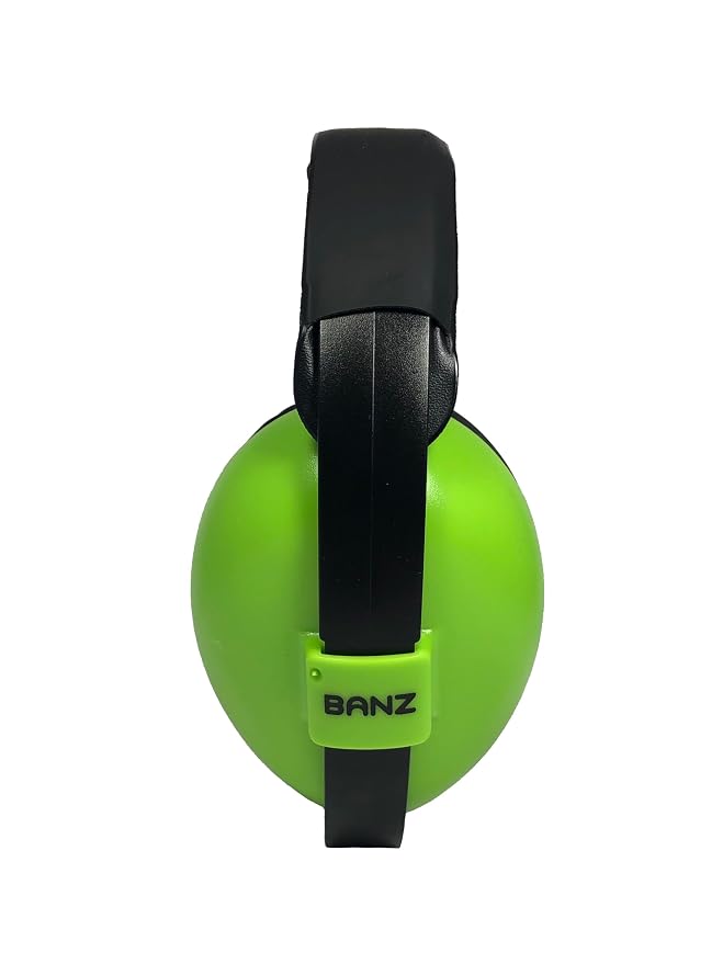 Baby BANZ Earmuffs Infant Hearing Protection Ages 0-2 Years The Best Earmuffs for Babies & Toddlers Industry Leading Noise Reduction Rating Block Noise ,Lime ,Medium
