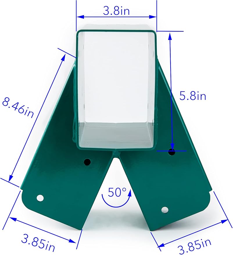 A-Frame Swing Set Middle Bracket, DIY Wooden Swing Hardware Bracket, Playground Equipment Parts, Green