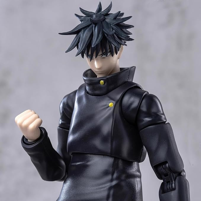 Fushiguro Megumi Figure Statue-18cm/7in Fushiguro Megumi Anime Character Movable and Changeable Face Action Figure PVC Model Handmade Desktop Ornament Decor Collectible