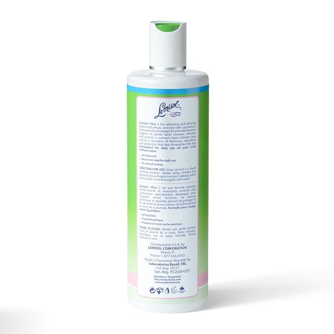 Lemisol Plus Gentle Daily Cleanser, Original Refreshing Formula, 16 Fl Oz