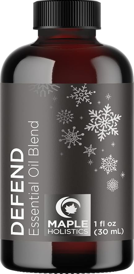 Breathe and Defend Essential Oils Set - Purifying Essential Oil Blends for Diffuser Aromatherapy and Baths - Relaxing Essential Oils for Diffusers for Home