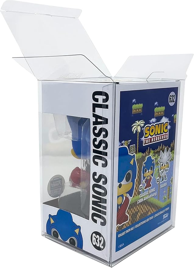 EcoTEK Protectors, 20-Pack Protective Cases Fits 4" Display Figures - Scratch-Resistant, Strong, Crystal Clear Acid-Safe Display Case for Action Figures, Toys, and Collectibles