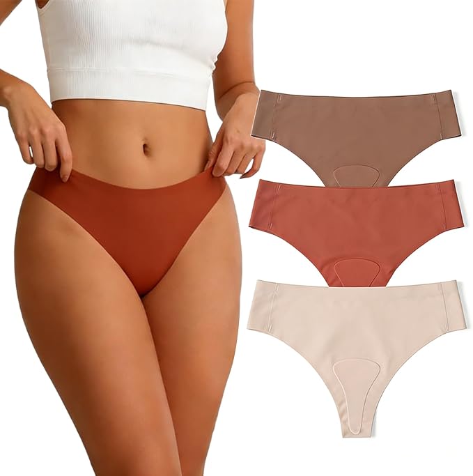 Camel Proof Underwear for Women Low Waist Seamless G-string Gym No Show Thong Panty Liners Concealer Underwear