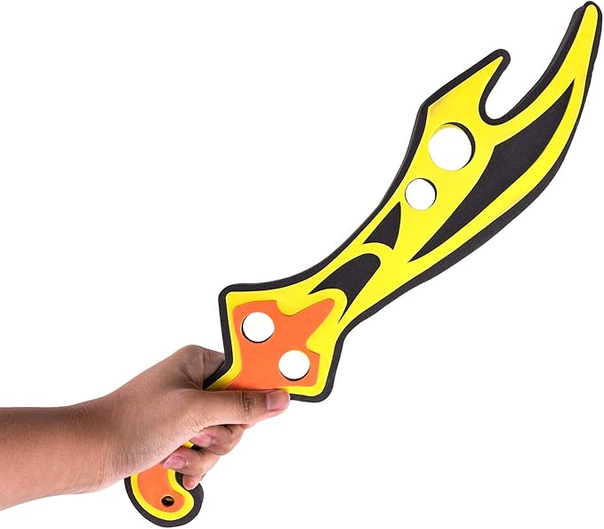 Super Z Outlet Assorted Foam Toy Swords for Children with Different Designs Including Ninja, Pirate, Warrior, and Viking (8 Pack)