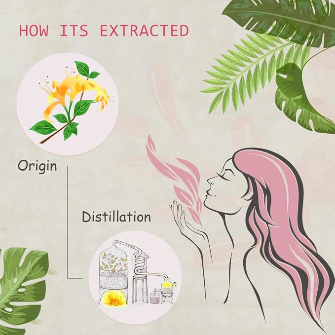 Cherry Blossom & Honeysuckle Essential Oils - 100% Pure Organic Natural Plant Oils for Diffuser, Aroma, Spa, Massage, Yoga, Perfume, 2x10ML