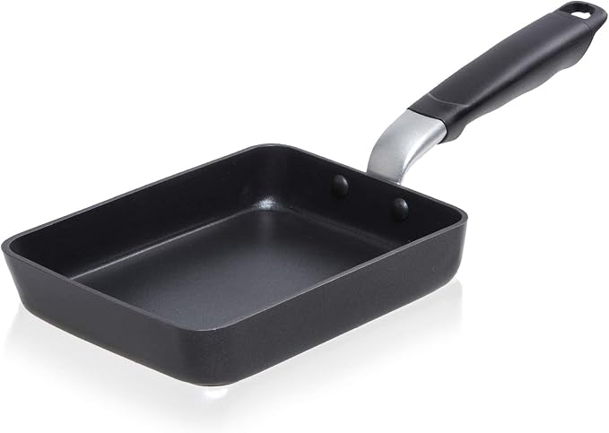 TECHEF - Tamagoyaki Japanese Omelette Pan/Egg Pan Skillet, PFOA-Free, Dishwasher Safe, Induction-Ready, Made in Korea (Black/Medium)