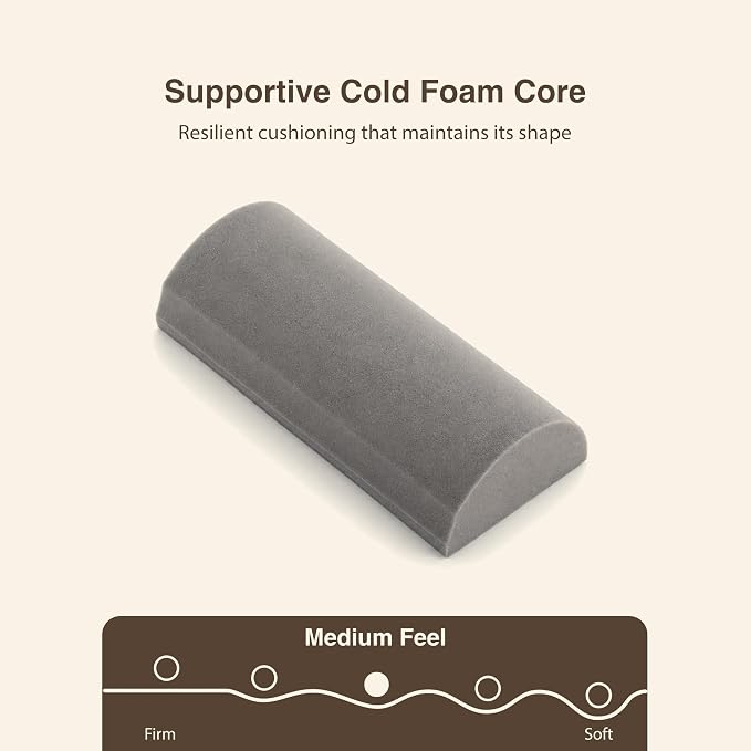 Massage Half Round Bolster Pillow 13" L X 6" W
