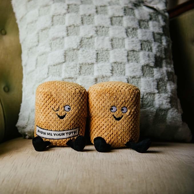 Tater Tot Plushie - Show Me Your Tots! Sassy Tater Tot Potato Plush, Perfect Potato Themed Gift, Food Plush Toy for Gifting