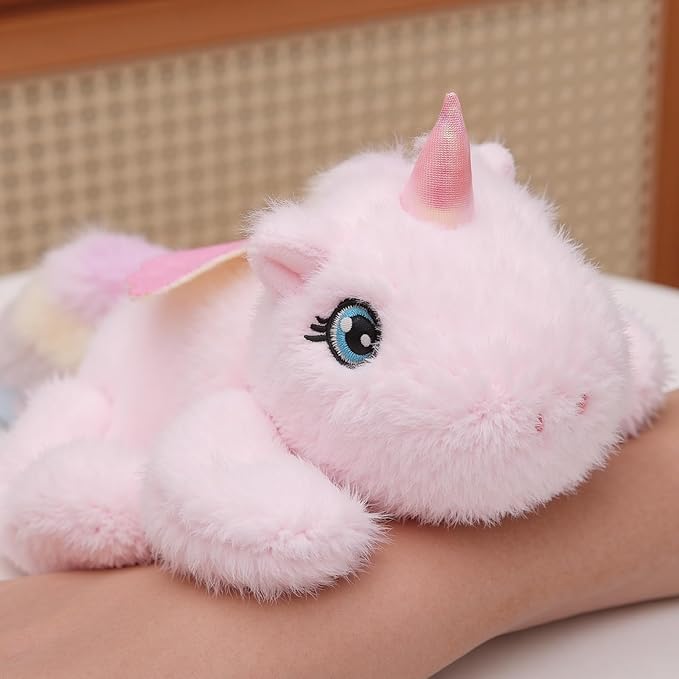 7.8in Unicorn Plush Brown Stuffed Animal Cute Unicorn Plush Toy Ultra Soft Hugging Gift for Kids Girls Boys