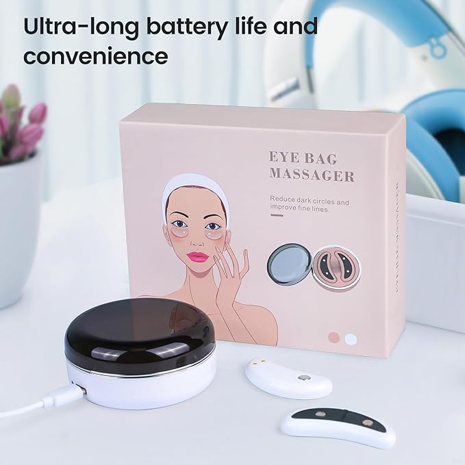 NANSIKE Under eye red light therapy for revitaeyes, eye pods reducing eye bags and dark circles portable under-eye patches
