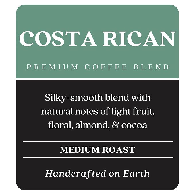 Copper Moon Single Serve Coffee Pods For Keurig K-Cup Brewers, Medium Roast, Costa Rican Blend, 80 Count