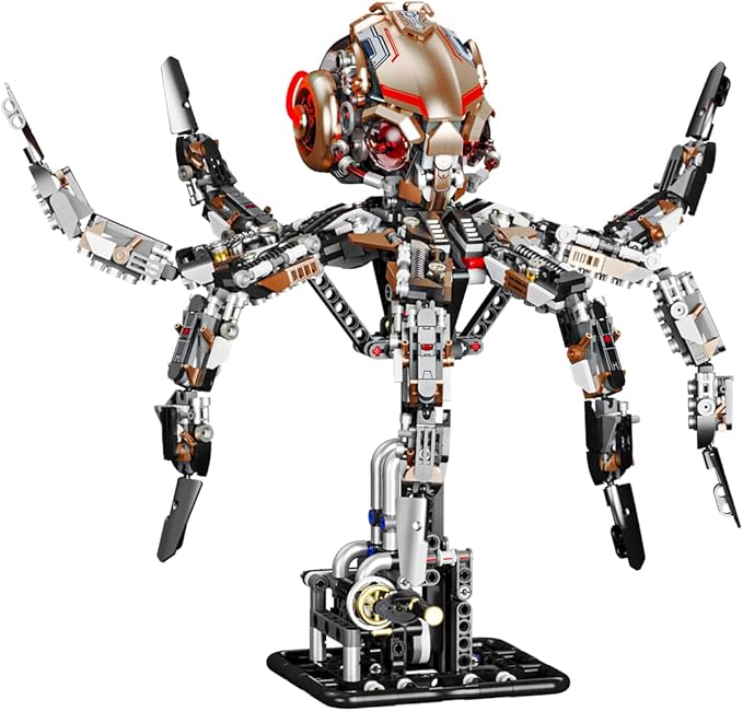 Animal Mechanical Octopus Building Blocks Toys, Gifts for Children and Adults（1768 PCS）