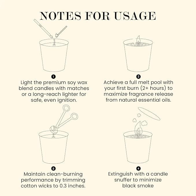 M&SENSE Natural Soy Large Candle| Puffy-Cloud Dream | 16.6 oz, 95H Burn | Mini Spring Scented Candles for Relaxation,Meditation, Home Décor | for Bedroom, Office, Party