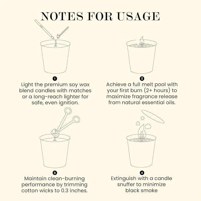 M&SENSE Natural Soy Candle| Leather Night | 5.3 oz | Mini Spring Scented Candles for Relaxation, Meditation, Home Décor | for Bedroom, Office, Party Small