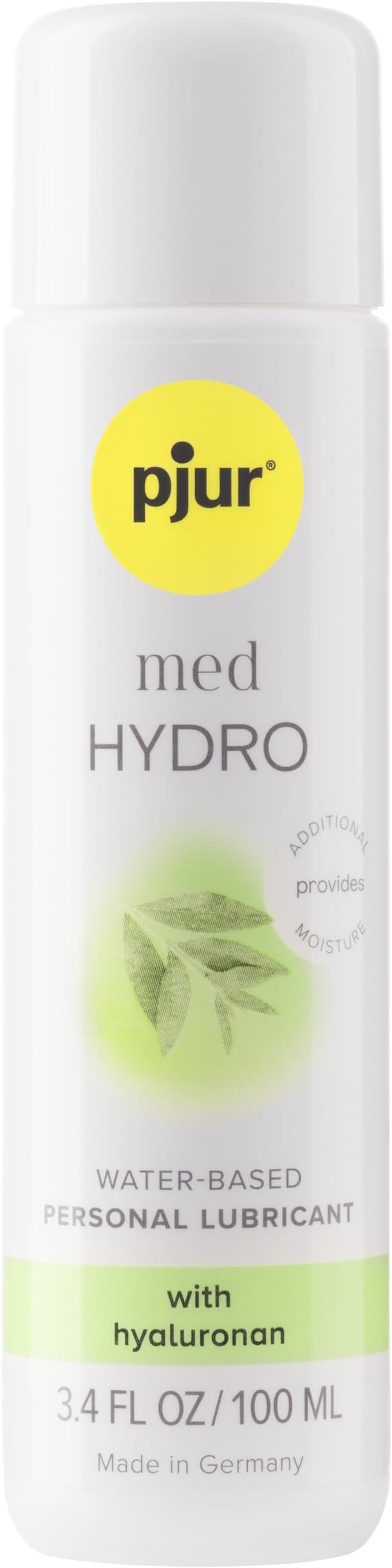 pjur med Hydro, Water-Based Lubricant, Premium Formula, 3.4 fl oz | Intimate Sex Lube for Men, Women & Couples, Non-Sticky, Long-Lasting