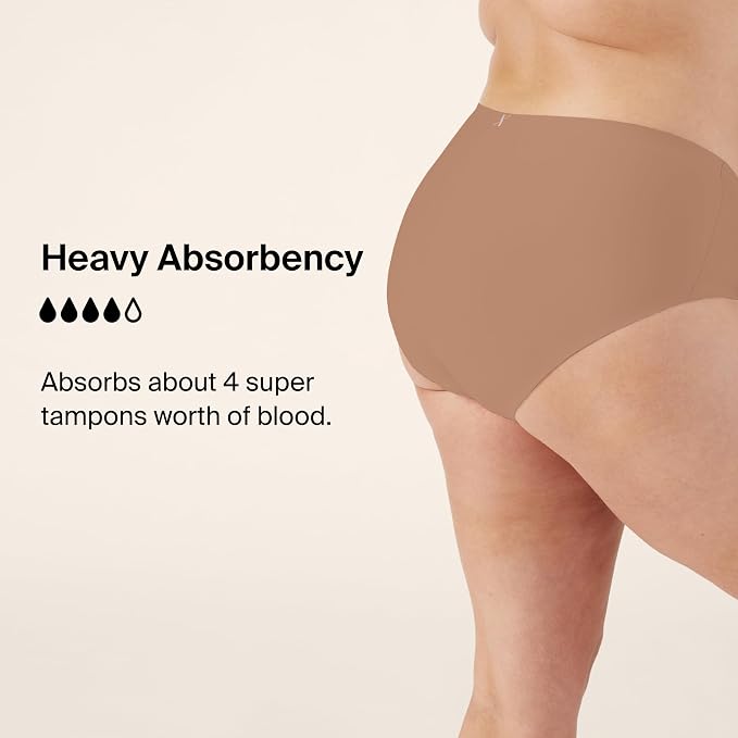 KNIX Women Leakproof Period Underwear Boyshort – Heavy Flow Protection, Absorbs 4–7 Super Tampons
