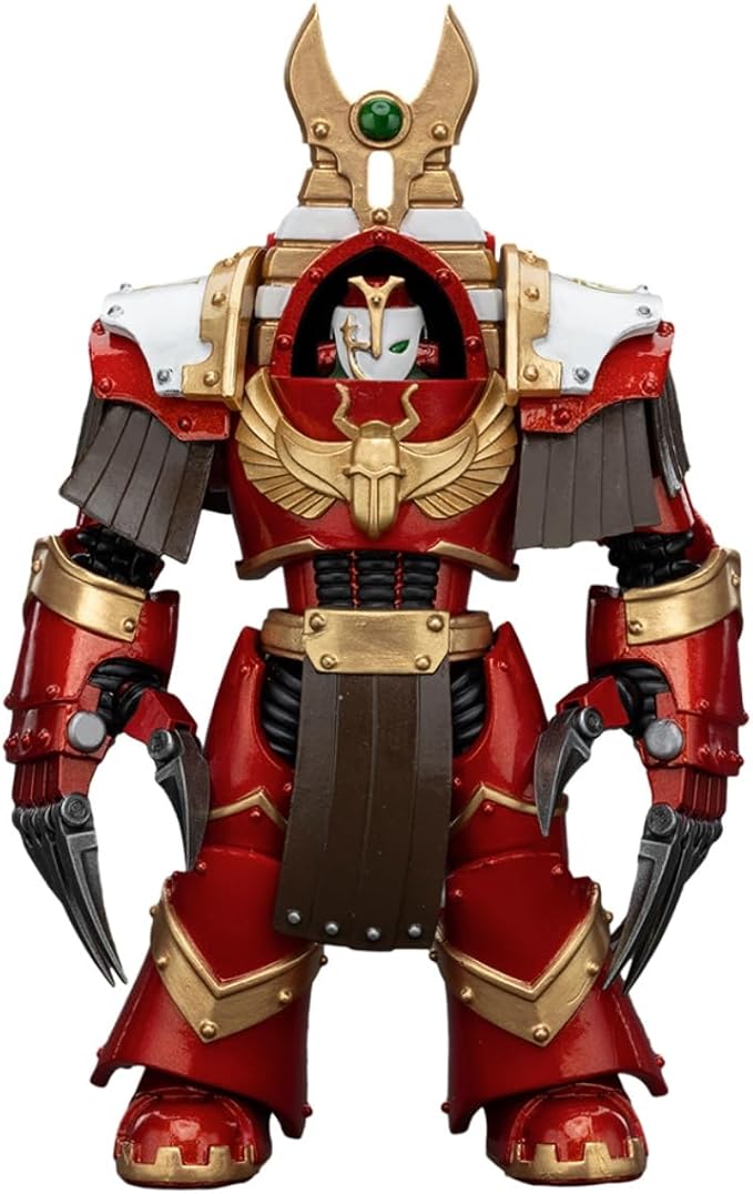 JOYTOY Warhammer 40K Thousand sons 5.35in Sekhmet Terminator Cabal Sekhmet with Lightning Claws 1:18 Scale Action Figure Mecha Joy Toy Collection Model