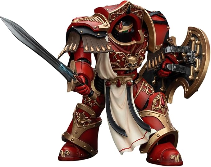 JOYTOY Warhammer The Horus Heresy 1/18 Action Figure Blood Angels Crimson Paladins Squad Crimson Paladin 1 Collection Model