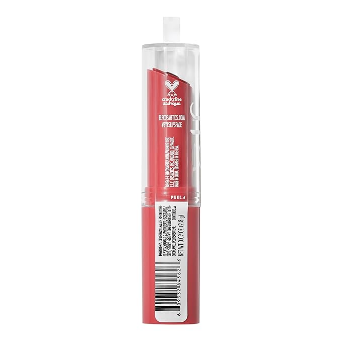 e.l.f. Hydrating Core Lip Shine, Lip Balm For A Sheer Tint Of Color & Soft Shine, Made With Nourishing Vitamin E, Vegan & Cruelty-Free, Joyful