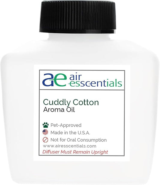 Air Esscentials Cuddly Cotton Aroma Oil for Smart Scent Air Machines & Cold Air Diffusers, Pet-Safe Fresh Cotton Essential Oil, Floral, and Crisp Apple Scents, 100mL