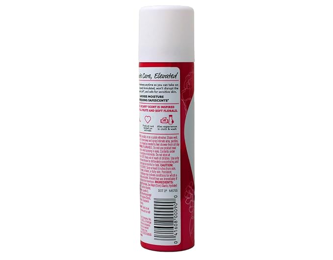 Summer’s Eve Blissful Escape Feminine Dry Spray Deodorant, Daily Intimate Body Spray, Neutralizes Odor, pH Balanced, Talc Free, Gentle Fresh Scent, 2 Ounce (Pack of 4)