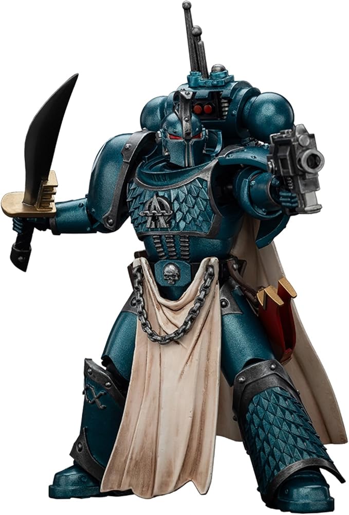 JoyToy 40K Genuine License 1:18 Action Figure, Alpha Legion Praetor with Power Sword, 4.96 inch Collectible Action Figures Sets