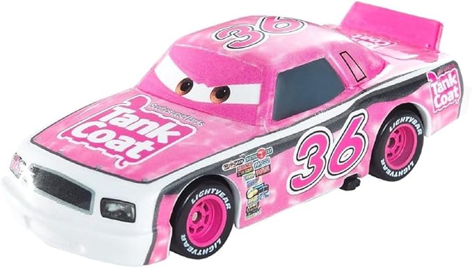 Cars de Disney y Pixar Diecast Tank Coat Toy Vehicle #36 for Children from 3 Years