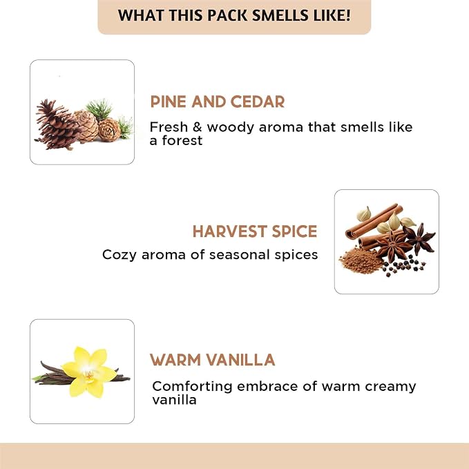Folkulture Autumn Essential Oils For Diffusers for Home |Fall Essential Oil Set of 6 for Aromatherapy, Relaxation | Pumpkin Spice,Fall Leaves,Vanilla Fragrance Oils for Candle, Soap Making Fall Scents