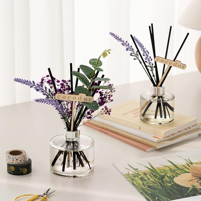 COCODOR Lavender Reed Diffuser/Refreshing Air/6.7oz/1Pack / Home Fragrance Scent Essential Oil Stick Diffuser for Bedroom Bathroom Home Decor for Women