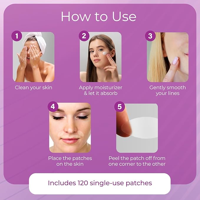 Furlesse Lip-Sticks Wrinkle Patches, Overnight Anti-Wrinkle Patches for Smile Lines, Fine Lines, and Expression Lines, Non-invasive Lip Patches, Anti-aging Skincare, 120 Patches, 30-Day Use