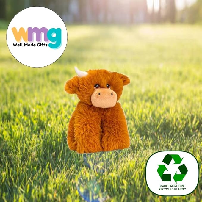 Deluxe Paws 100% Recycled Plush Eco Toys (Highland Cow)