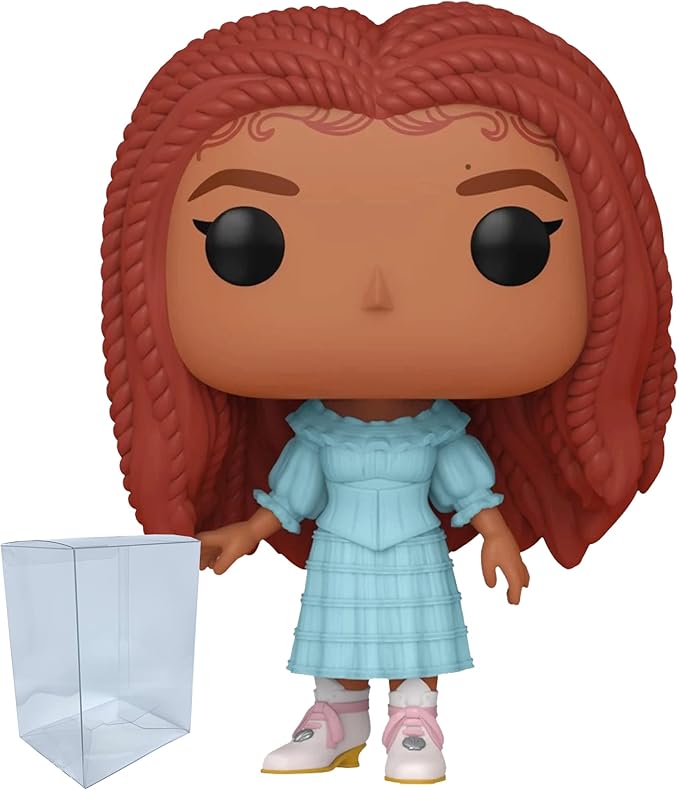 Live Action Little Mermaid Funko Pop with Protector Bundle - Includes Disney: Live Action Little Mermiad: Ariel #1362 Vinyl Figure with Blue Salamander Emporium Plastic Protector Case, (BSE-LAA-0523)